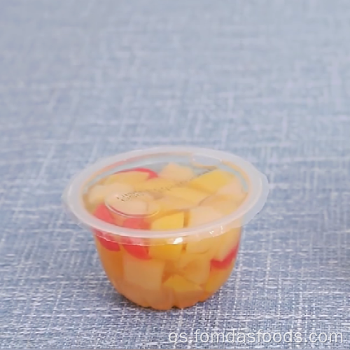 4 oz / 113g Snack Cup OEM Fruit Cocktail en jarabe